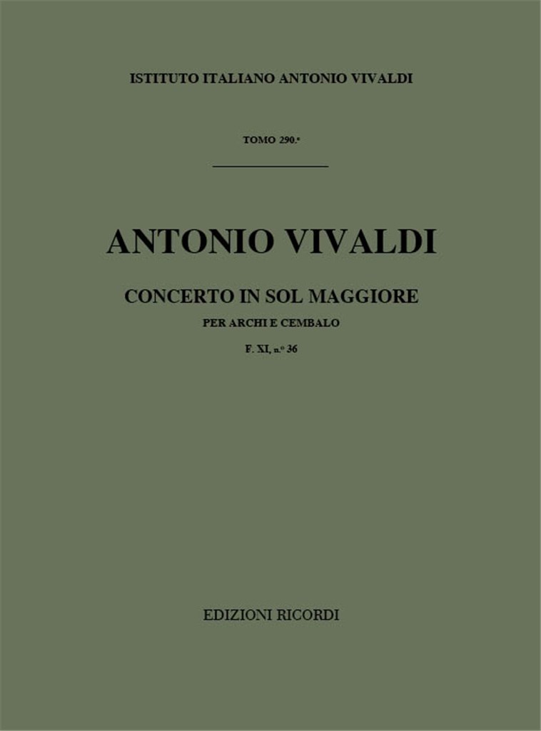 Concerti Per Archi E B.C.: In Sol Rv 150